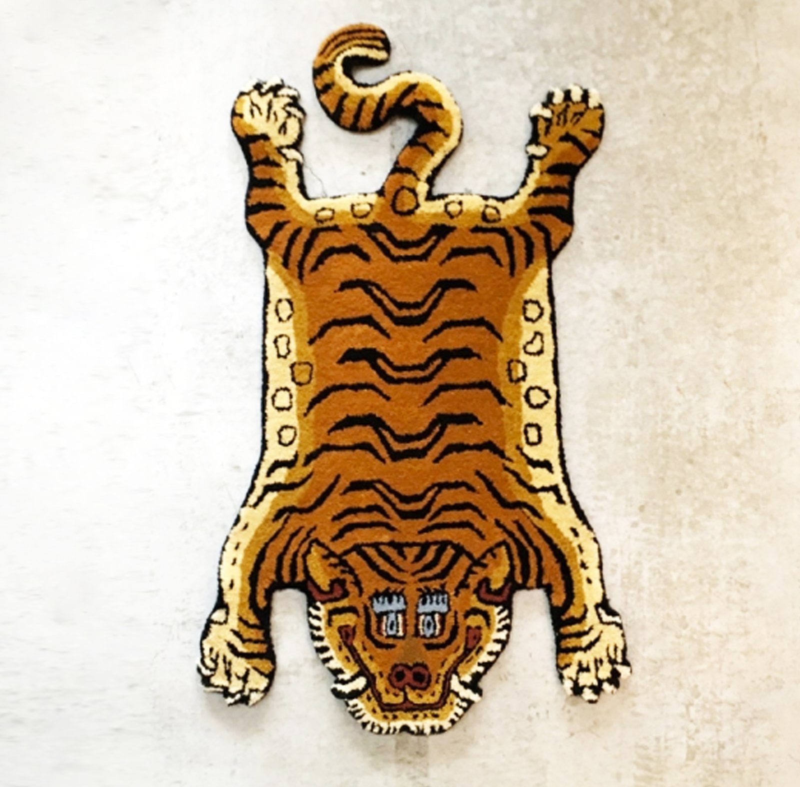 Handcraft Tibetan Wool Tiger Rug A - 4 sizes / Super Normal Objects